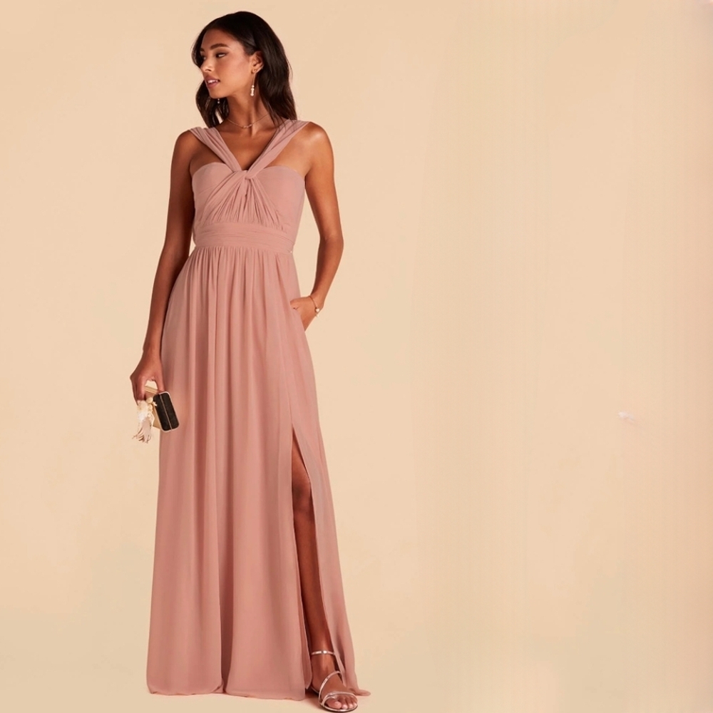 Birdy Grey Grace Dress Chiffon Dusty Rose